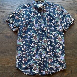 1091 Men’s Floral Short Sleeve Shirt